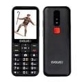 Evolveo EasyPhone LT 4G seniorentelefoon met SOS GPS-locatie & oplaadstandaard - Zwart