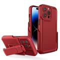Explorer Series iPhone 14 Pro Max Hybride Hoesje met Riemclip
