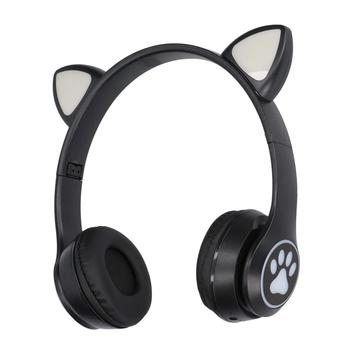 Extralink Cat-Ear draadloze koptelefoon voor kinderen - Zwart