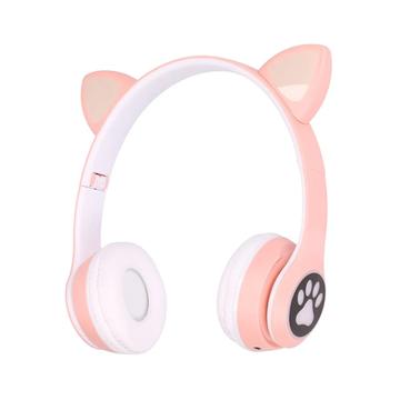 Extralink Cat-Ear draadloze koptelefoon voor kinderen - Roze