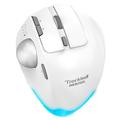 F-33 draadloze trackballmuis - 5 DPI-niveaus - wit