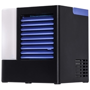 F10 TJ-101 Mini-airconditioner voor op tafel met nachtlampje - Zwart