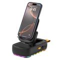 F15 3-in-1 opvouwbare telefoonhouder met Bluetooth-luidspreker en 1200mAh Power Bank