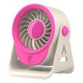 F16 mini-bureauventilator voor op kantoor en thuis - felroze