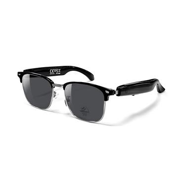 F20 Slimme AI-bril met vertaling, Bluetooth muziek/bellen - UV-bescherming - Zwart