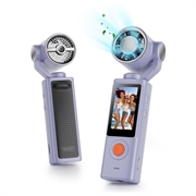 F21 2-in-1-handcamera met luchtkoelventilator - Paars