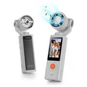 F21 2-in-1-handcamera met luchtkoelventilator - wit