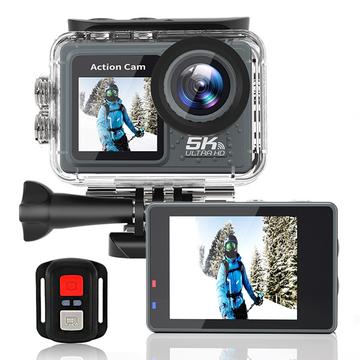F300AAR-G 5K actiecamera met waterdichte behuizing en afstandsbediening