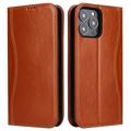 Fierre Shann iPhone 14 Pro Wallet Leren Hoesje