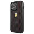 Ferrari On Track Perforated iPhone 14 Pro Max Hoesje - Rood / Zwart