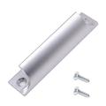 Vingergreep / Meubelgreep in Aluminium - 9cm - Zilver
