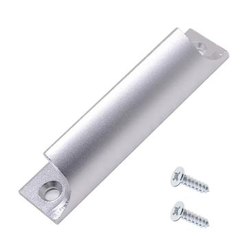 Vingergreep / Meubelgreep in Aluminium - 9cm - Zilver