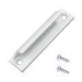 Vingergreep / Meubelgreep in Aluminium - 9cm - Wit