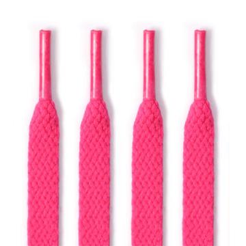 Platte veters in polyester - 120cm - Roze
