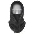 Fleece Bivakmuts / Bivakmuts voor Winter & Skiën - Zwart