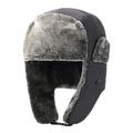 Met fleece gevoerde dikke wintervalmuts - Grijs