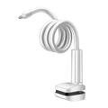 Flexibele zwanenhalsbevestiging voor beveiligingscamera’s en babyfoons - 110cm - wit
