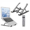 Flexibele en verstelbare steun/houder voor laptop/tablet 10"-15.6" - Zwart