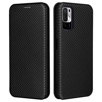 Xiaomi Redmi Note 10 5G Flip Cover - Koolstofvezel