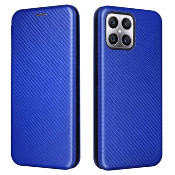 Honor X8 Flip Cover - Koolstofvezel