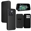OnePlus 10T/Ace Pro Flip Cover - Koolstofvezel - Zwart