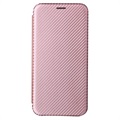 Samsung Galaxy S22+ 5G Flip Cover - Koolstofvezel - Rose Gold