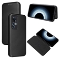 Xiaomi 12T/12T Pro Flip Cover - Koolstofvezel