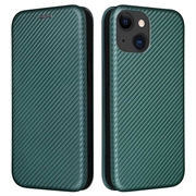 iPhone 15 Flip Hoesje - Koolstofvezel