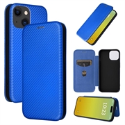 iPhone 15 Plus Flip Hoesje - Koolstofvezel