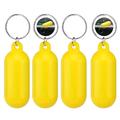 Drijvende sleutelhanger set voor buiten water activiteiten - 4 stuks. - Geel