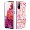 Flower Series Samsung Galaxy S20 FE TPU Hoesje - Roze Gardenia