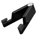 Opvouwbare telefoonhouder van aluminiumlegering voor smartphones/tablets 4-7" - Zwart