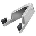 Opvouwbare aluminiumlegering telefoonhouder voor smartphones/tablets 4-7" - Zilver