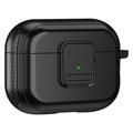 Apple AirPods Pro 2 magnetisch oplaadbare oortelefoon TPU behuizing gesp oorknop cover met karabijnhaak