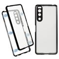 Sony Xperia 5 IV Magnetisch Cover met Gehard Glas Achterkant