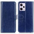 Xiaomi Redmi Note 12 Pro Portemonnee Hoesje met Magneetsluiting - Blauw