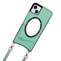 Fish Tail iPhone 14 Plus Gecoat Hoesje met Spiegel - Groen