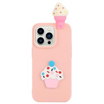 3D Cartoon iPhone 14 Pro TPU Hoesje