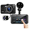 Autocameraset voor en achter met G-sensor (Geopende verpakking - Uitstekend) - 1080p/720p