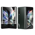 Full Cover Samsung Galaxy Z Fold4 TPU Bescherming Set - Doorzichtig