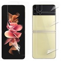 Full Cover Samsung Galaxy Z Flip3 5G TPU Bescherming Set - Doorzichtig