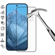 Google Pixel 9 Pro XL Full Cover Glazen Screenprotector - Zwarte Rand