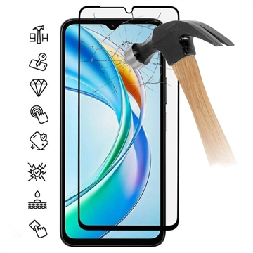 Honor X5b/X5b Plus Full Cover Glazen Screenprotector - Zwarte Rand