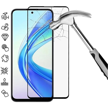 Honor X7b/90 Smart Full Cover Glazen Screenprotector - Zwarte Rand