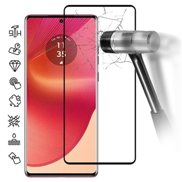 Motorola Edge 50 Fusion Full Cover Glazen Screenprotector - Zwarte Rand