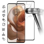 Motorola Edge 50 Ultra/Moto X50 Ultra Full Cover Glazen Screenprotector - Zwarte Rand