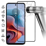 Motorola Moto G34 Full Cover Glazen Screenprotector - Zwarte Rand