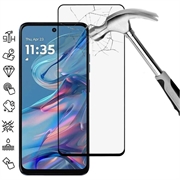 Motorola Moto G45 Full Cover Glazen Screenprotector - Zwarte Rand