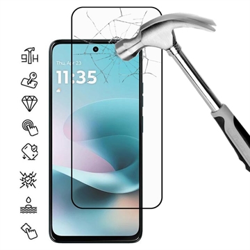Motorola Moto G67 Power Volledige Dekking Glazen Screenprotector - 9H - Zwarte rand