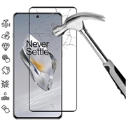 OnePlus 12 Full Cover Glazen Screenprotector - Zwarte Rand